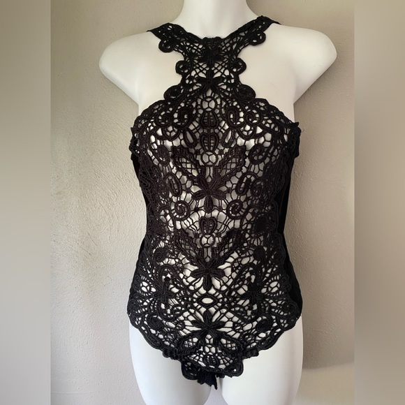 Dreamgirl Black Bodysuit M - Picture 1 of 3
